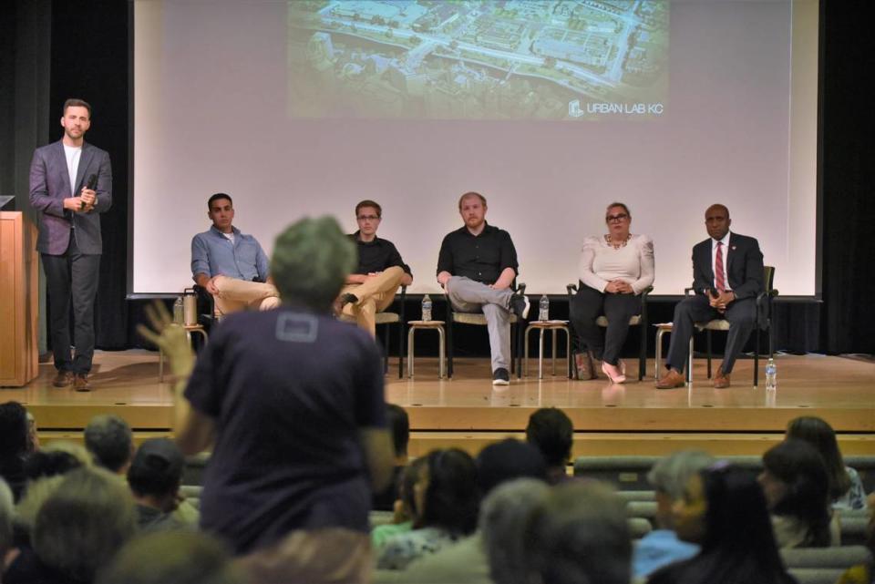 Roughly 125 people gathered Monday in Kansas City Public Library’s Plaza branch at 48th and Main streets for a presentation by Urban Lab KC, a group that wants to see the Country Club Plaza be more pedestrian-friendly.