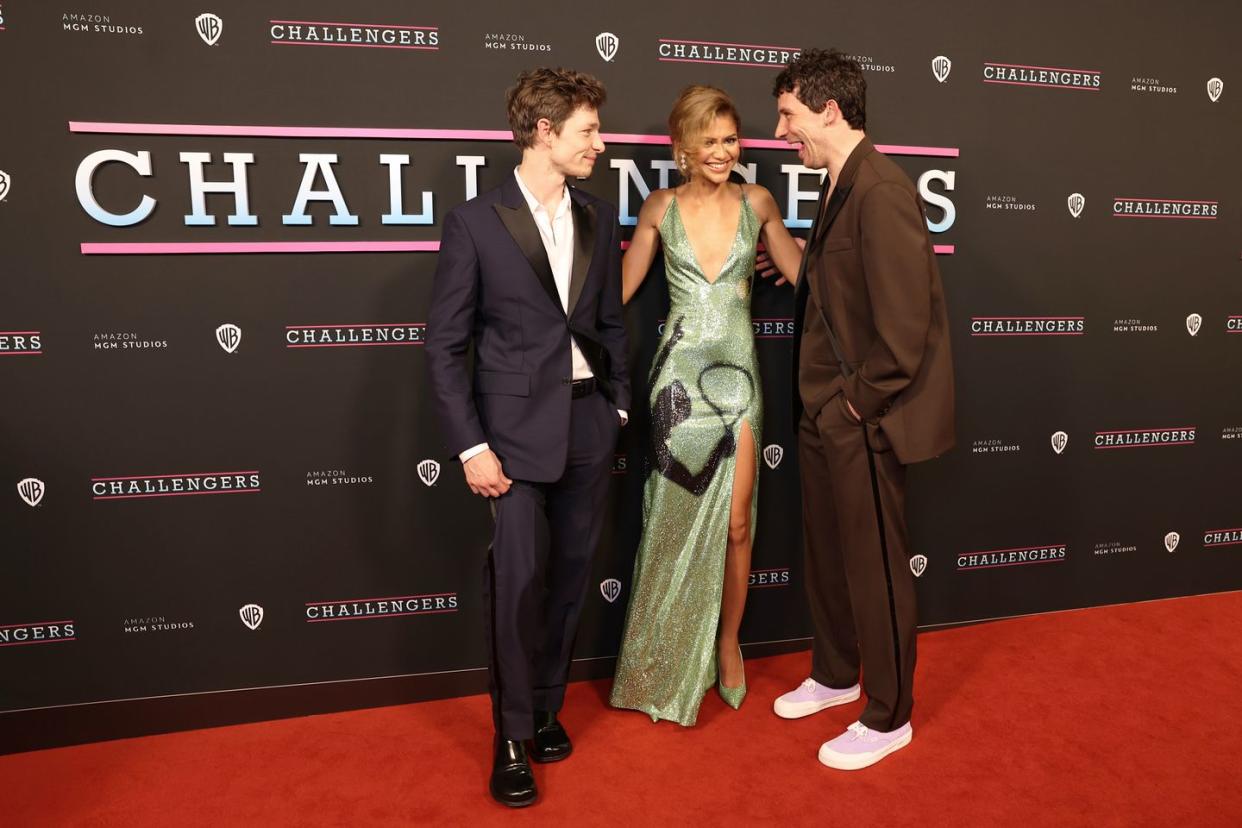 mike faist, zendaya, josh o'connor at the challengers premiere in sydney, australia