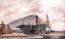 <p>The nuclear power plant safety confinement sarcophagus. (Photo: Vladimir Migutin/Caters News) </p>