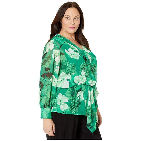 8) Vince Camuto Peplum Floral Blouse