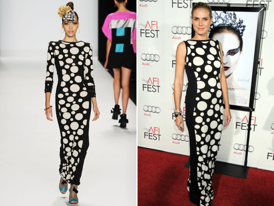 Heidi Klum Rocks 'Project Runway' Designs - Mondo Guerra: Season 8 runner-up,