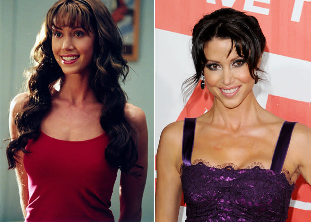 <b>Shannon Elizabeth</b><br> Definitely hired for her acting ability and nothing else, Shannon Elizabeth played exchange student Nadia in the series. She popped up in ‘Scary Movie’ and ‘Jay and Silent Bob Strike Back’, as well as a stint in TV’s ‘That 70s Show’.<br><br><b>[Related video: </b><a href="http://uk.movies.yahoo.com/blogs/editors-20111013/american-pie-reunion-trailer-world-exclusive-183143895.html" data-ylk="slk:Watch the 'American Pie: Reunion' trailer;elm:context_link;itc:0;sec:content-canvas;outcm:mb_qualified_link;_E:mb_qualified_link;ct:story;" class="link  yahoo-link"><b>Watch the 'American Pie: Reunion' trailer</b></a><b>]</b>