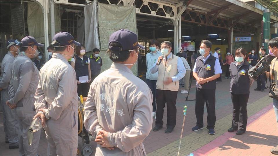 加緊防疫大消毒！ 台南棒球場採梅花座　阿里山列車人數降載