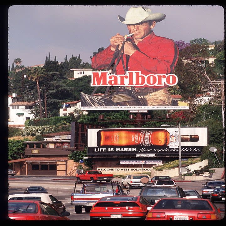 A Marlboro billboard