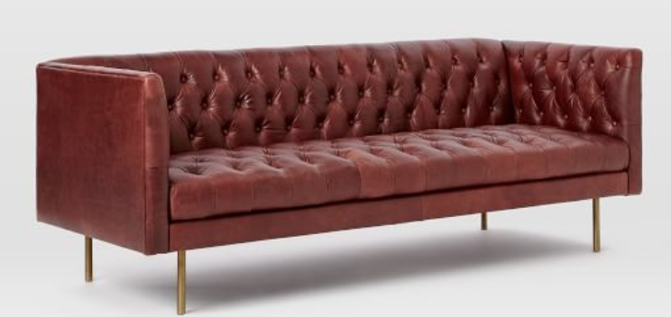 Modern Chesterfield Leather Sofa