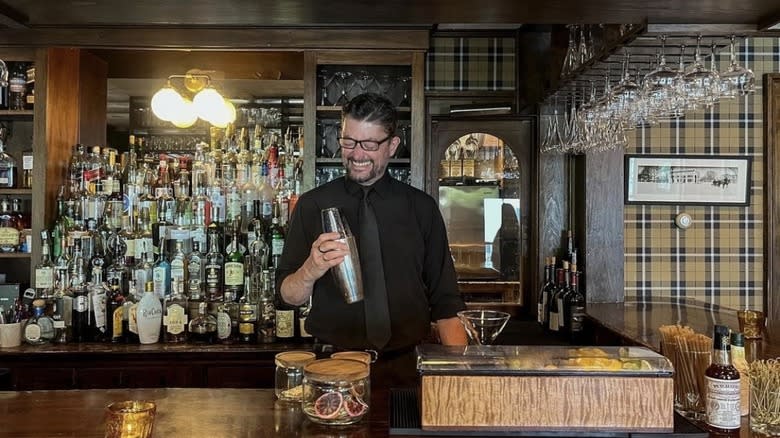 The Dorset Inn bartender