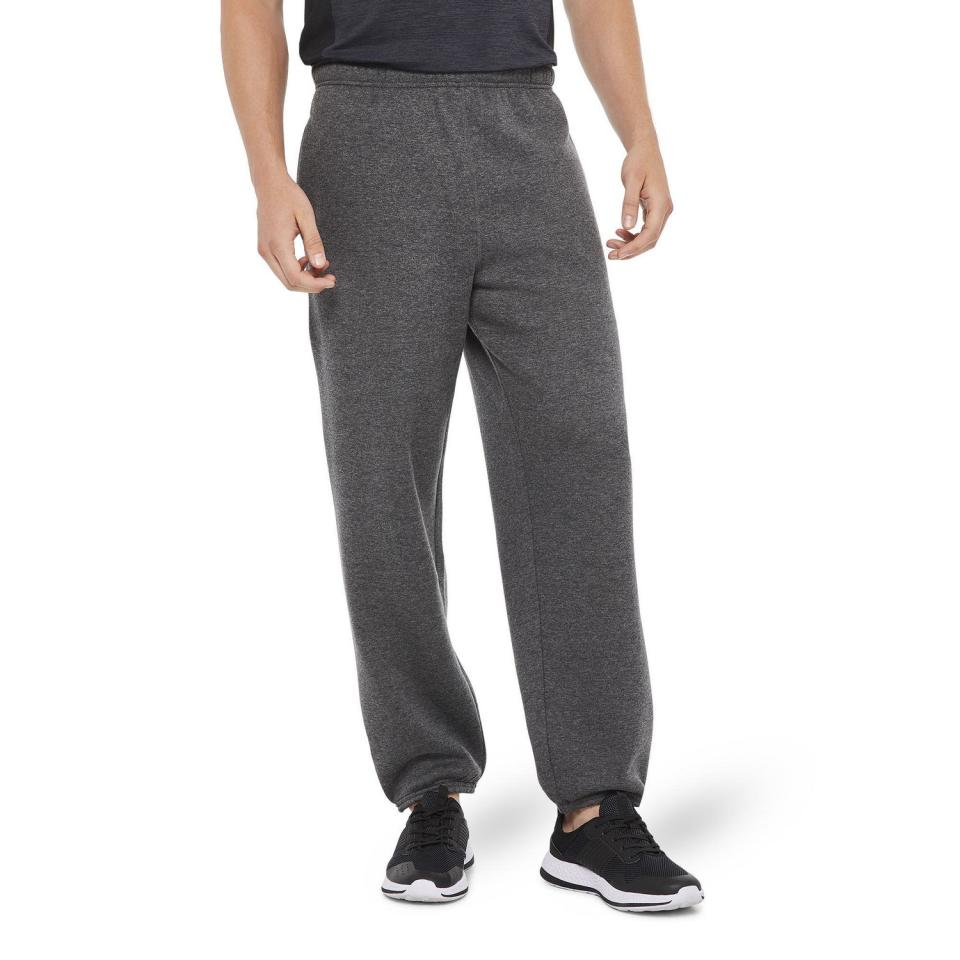 Athletic Works Men's Fleece Close Bottom Pant. Image via Walmart.