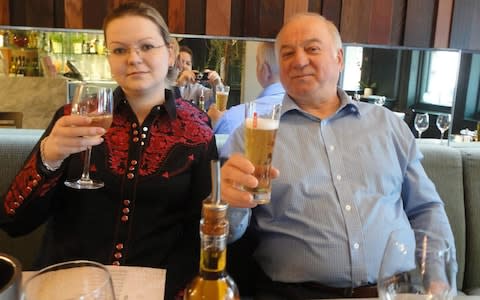 Sergei Skripal with his daughter Yulia