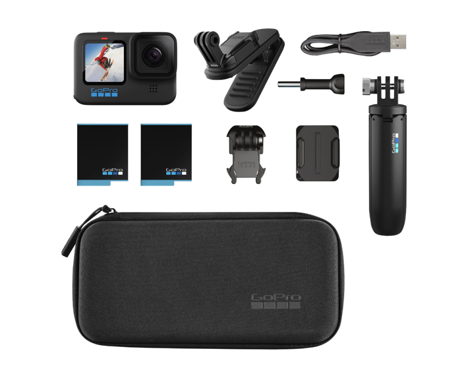 GoPro HERO10 Black 5.3K Sports Camera with accessories (Photo via Best Buy Canada)