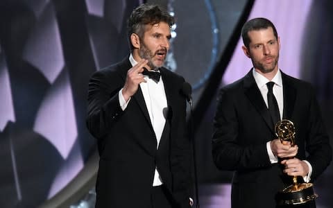 Bad writers? Game of Thrones showrunners David Benioff and DB Weiss - Credit: Rex