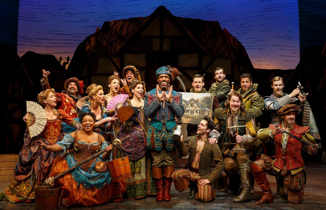 A scene from the original Broadway production of the musical "Something Rotten!" Florida Studio Theatre will open its 2022-23 season with its own production of the show about two brothers trying to compete as playwrights against William Shakespeare.
