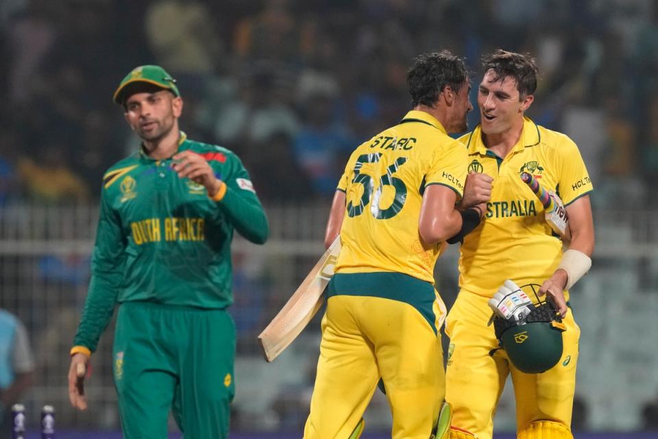 Australia held their nerve against South Africa to reach another final (AP)