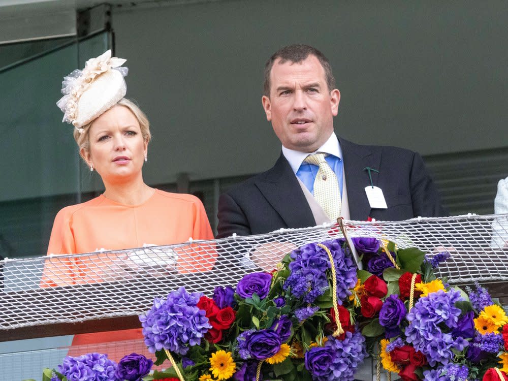 Peter Phillips und Lindsay Wallace bei einem Pferderennen im Juni 2022. (Bild: imago/i Images)