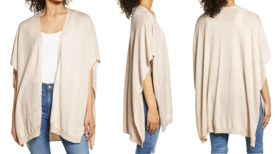 Nordstrom Jersey Ruana - Nordstrom, $35 (originally $59)