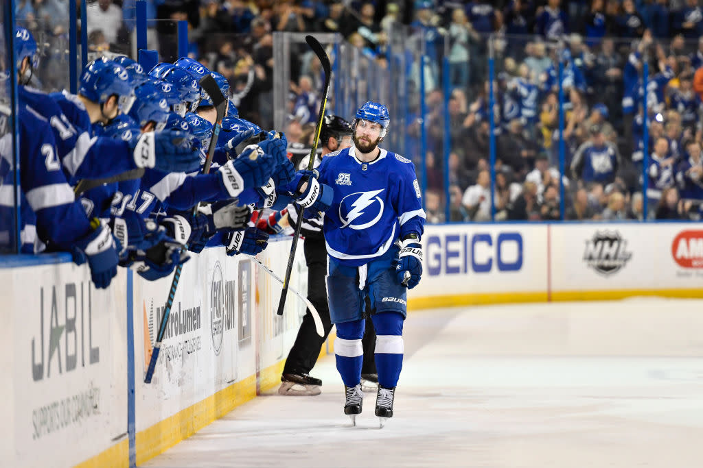 Nikita Kucherov has driven the Lightning back to the top of the NHL. (Roy K. Miller/Icon Sportswire)