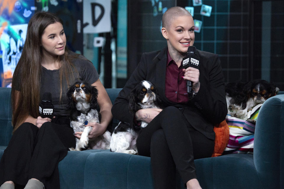 Jade and Amanda Giese visit Build Studio on November 15, 2018 in New York City. (Photo by Santiago Felipe/Getty Images)