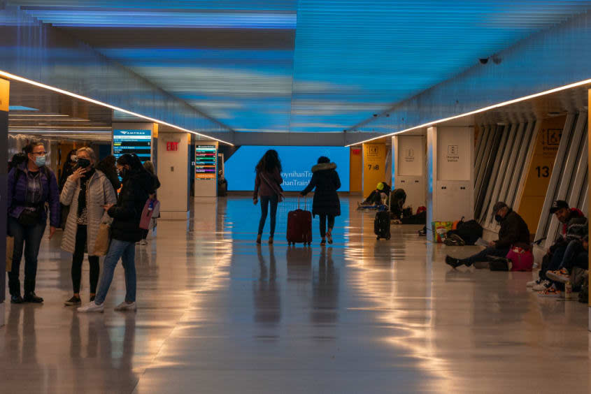 The low ceilings of Penn Station