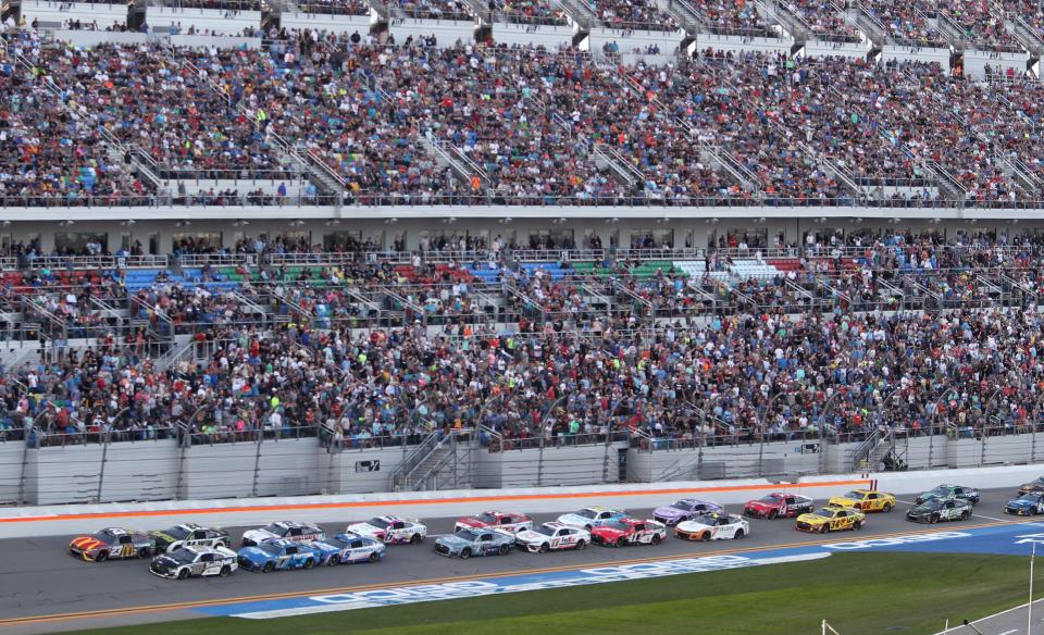 Packed traffic in front of a packed house is basically guaranteed on the Sunday of the Daytona 500.