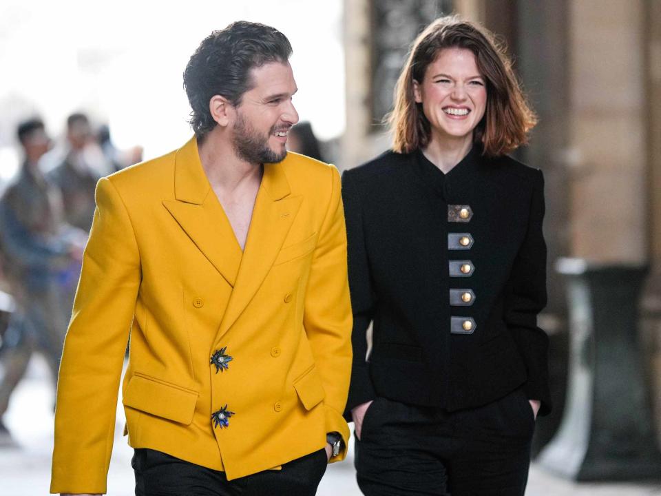 Edward Berthelot/Getty Kit Harington and Rose Leslie