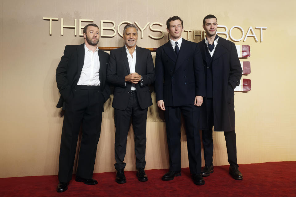 George, Callum, and Joel on the red carpet