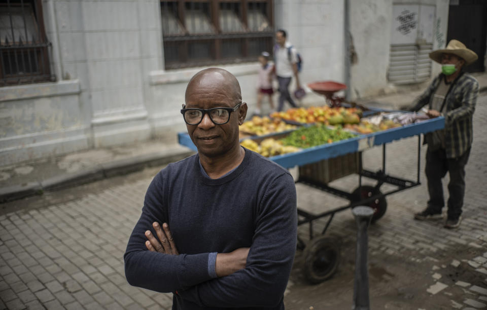 Opposition leader Manuel Cuesta Morua poses for a portrait in Havana, Cuba, Monday, March 20, 2023. Cuesta leads the Democratic Transition Council, which is not legally recognized, which tried unsuccessfully to place a candidate in the municipal elections in Nov. 2022. The council denounced pressure from state security agents for the applicant to give up his candidacy. (AP Photo/Ramon Espinosa)