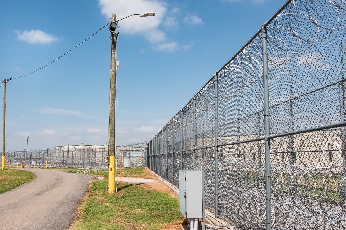 The Great Plains Correctional Facility in Hinton is pictured in this file photo.