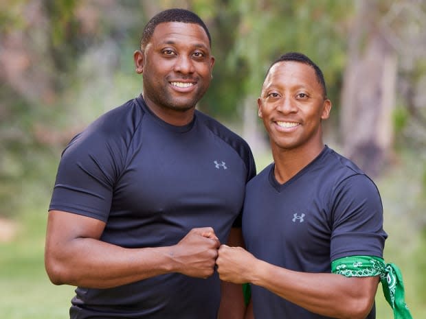 <p>Marcus Craig (L) and Michael Craig (R), military brothers from Richmond Hill, Georgia and Alamogordo, New Mexico, respectively.</p><p>Marcus, 38, is an Army tank commander. Michael, 30, is an Air Force fighter pilot. Marcus has inspired his younger brother throughout their lives, from getting into the military to becoming a fan of <em>The Amazing Race</em>. The duo not only enter the race with a lot of travel experience, but some surprising brain power in Michael's Ivy League <a href="https://parade.com/1034814/marynliles/education-quotes/" rel="nofollow noopener" target="_blank" data-ylk="slk:education;elm:context_link;itc:0;sec:content-canvas" class="link ">education</a>.</p><p>Sonja Flemming/CBS</p>