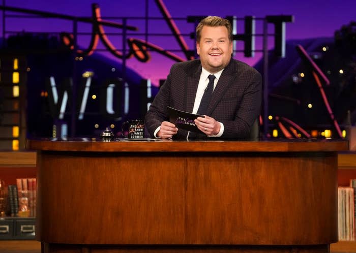 James Corden during "The Late Late Show With James Corden"