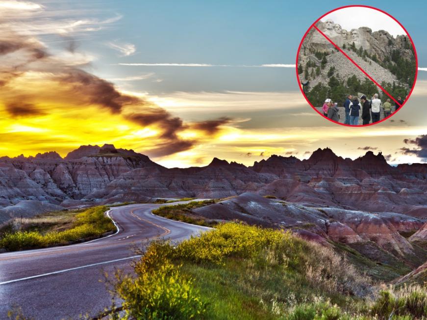 badlands not mount rushmore