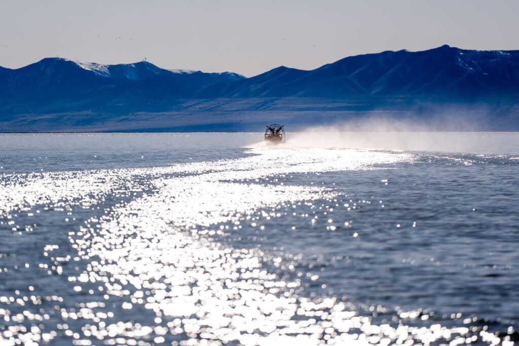 Blake Moore and Jimmy Panetta tour Great Salt Lake