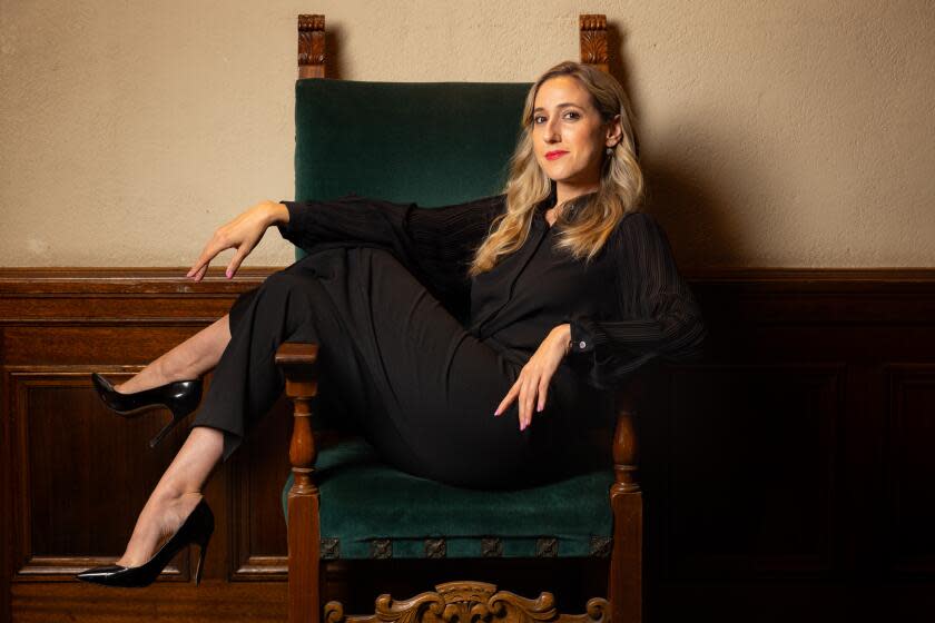 Pasadena, CA - August 17: Dancer and choreographer Melissa Barak has been announced as new artistic director of Los Angeles Ballet and is photographed inside their new home, the Pasadena, CA, Civic Auditorium, Thursday, Aug. 17, 2023. (Jay L. Clendenin / Los Angeles Times)