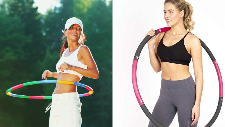 Hula hooping is a great core workout.