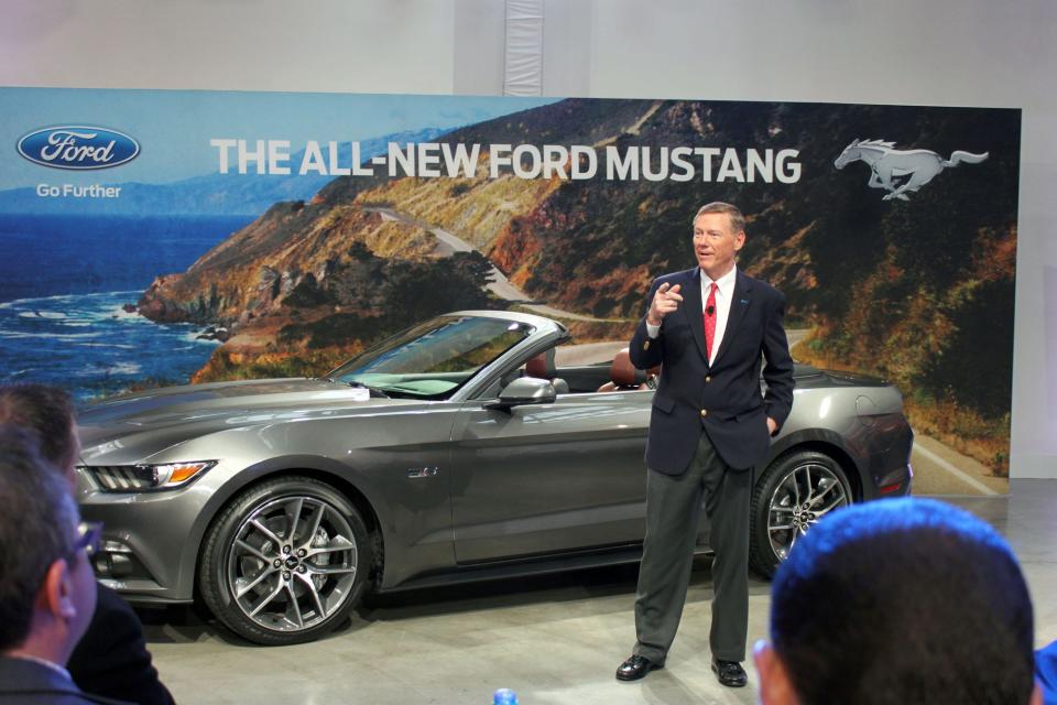 2015 Ford Mustang GT convertible Alan Mulally