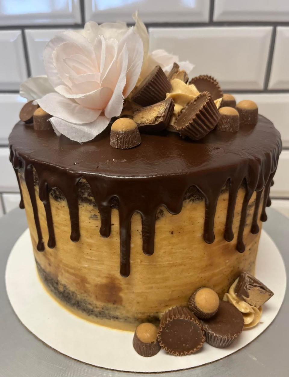 Pre-ordered specialty cakes are among the many offerings at Stuffed Pastry in North Canton, opened earlier this year by former Las Vegas resort baker Elisabeth Park.