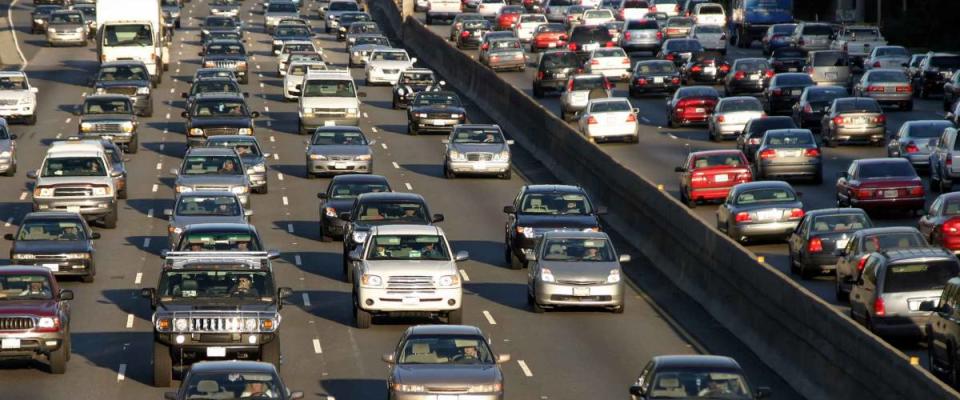 Traffic jam in Los Angeles