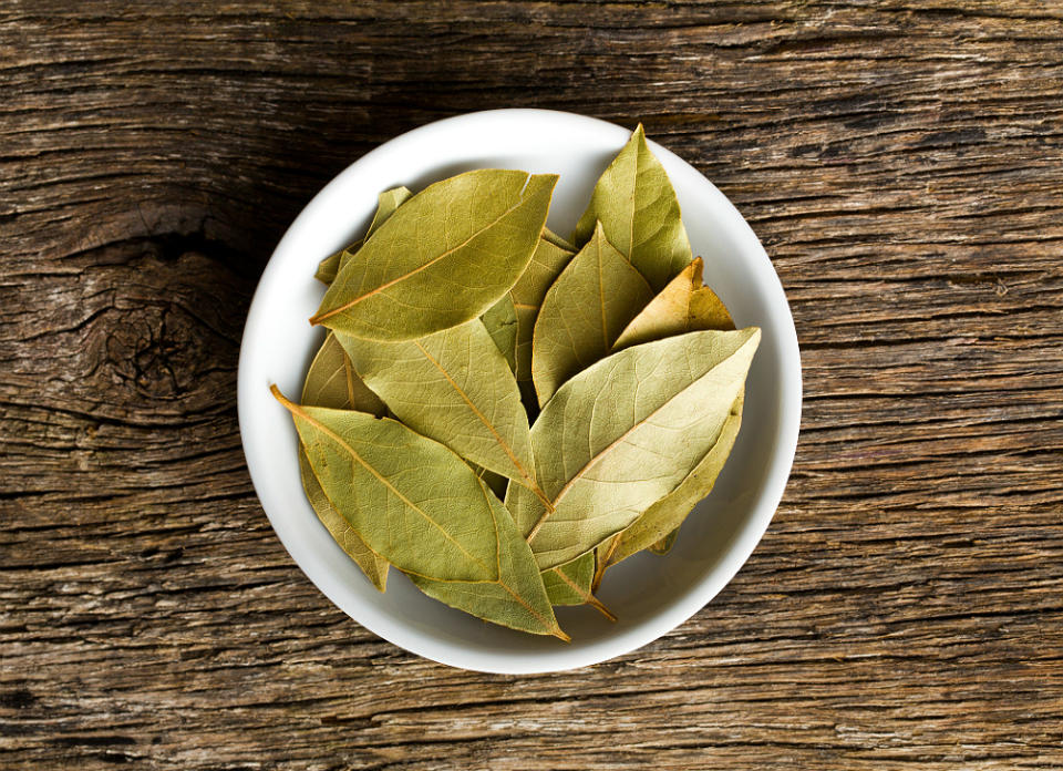 <body> <p>Bay leaf adds a wonderful flavor to stews, but it can also <a rel="nofollow noopener" href=" http://www.bobvila.com/get-rid-of-flies/44356-pests-be-gone-10-natural-ways-to-make-your-home-critter-free/slideshows#.VR7p_jvF-Sc?bv=yahoo" target="_blank" data-ylk="slk:repel six-legged critters;elm:context_link;itc:0;sec:content-canvas" class="link ">repel six-legged critters</a>. To keep moths and other bugs out of your pantry, put dried bay leaves on your shelves. Or, if you have a bay laurel on your property, cut a sprig and hang it inside the door.</p> <p><strong>Related: <a rel="nofollow noopener" href=" http://www.bobvila.com/praying-mantis/47746-the-good-guys-8-beneficial-bugs-for-your-garden/slideshows#.VR7qKzvF-Sc?bv=yahoo" target="_blank" data-ylk="slk:The Good Guys - 8 Beneficial Bugs for Your Garden;elm:context_link;itc:0;sec:content-canvas" class="link ">The Good Guys - 8 Beneficial Bugs for Your Garden</a> </strong> </p> </body>