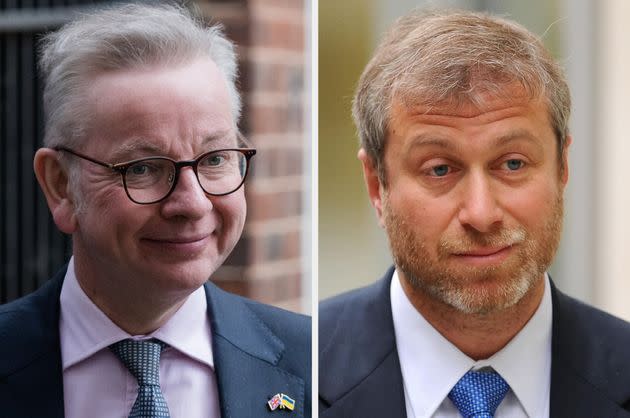 Gove and Abramovich (Photo: Getty)