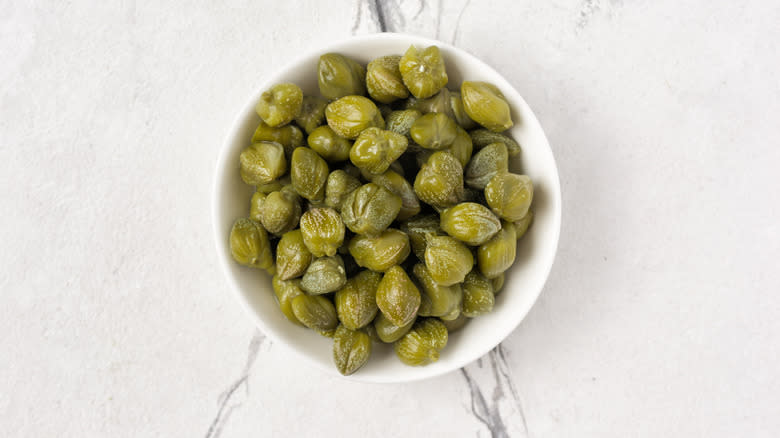 bowl of capers