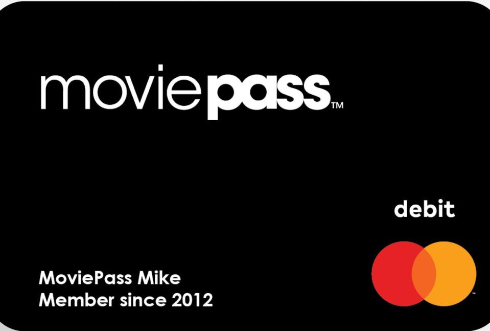 MoviePass black card