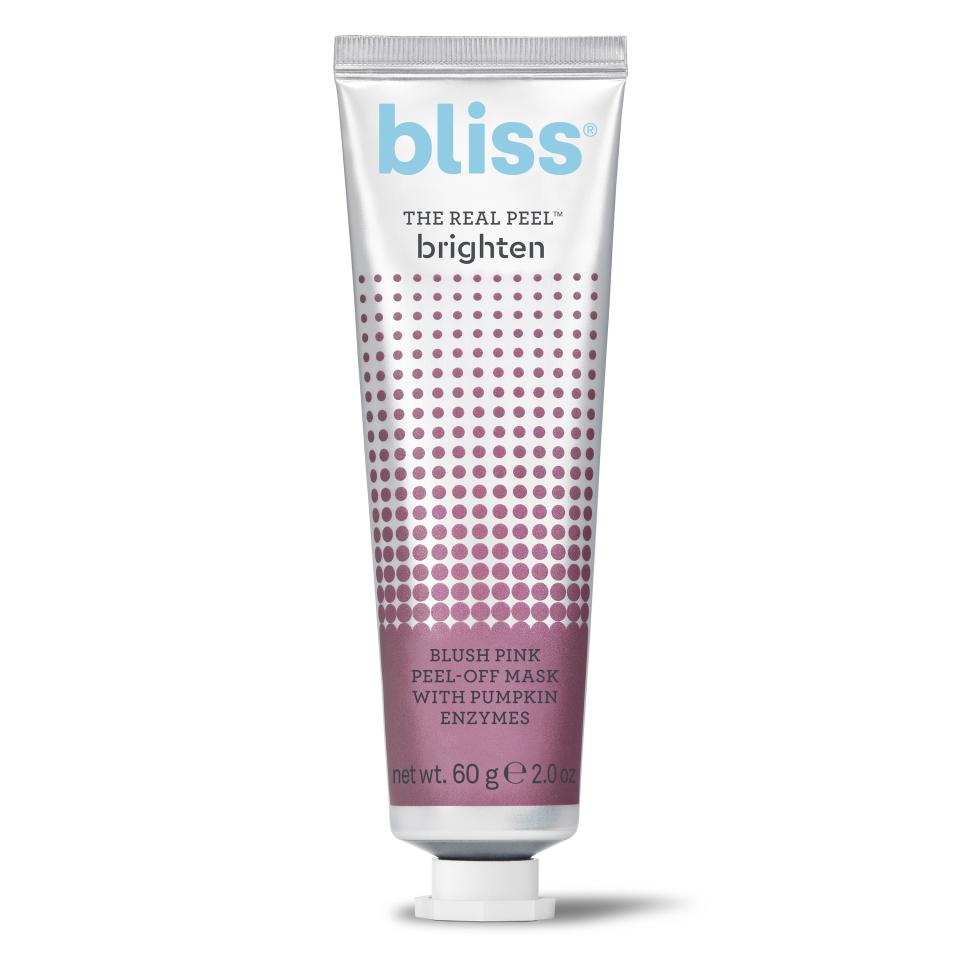 Bliss The Real Peel Brighten Blush Pink Peel-Off Mask with Pumpkin Enzymes