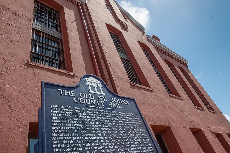 The Old Jail on San Marco Avenue in St. Augustine served as the St. Johns County jail from 1891-1953. The building in now a popular tourist attraction run by Historic Tours of America.