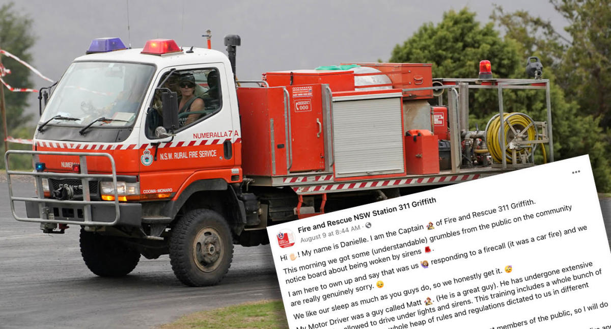 NSW firefighter's response to complaining resident goes viral