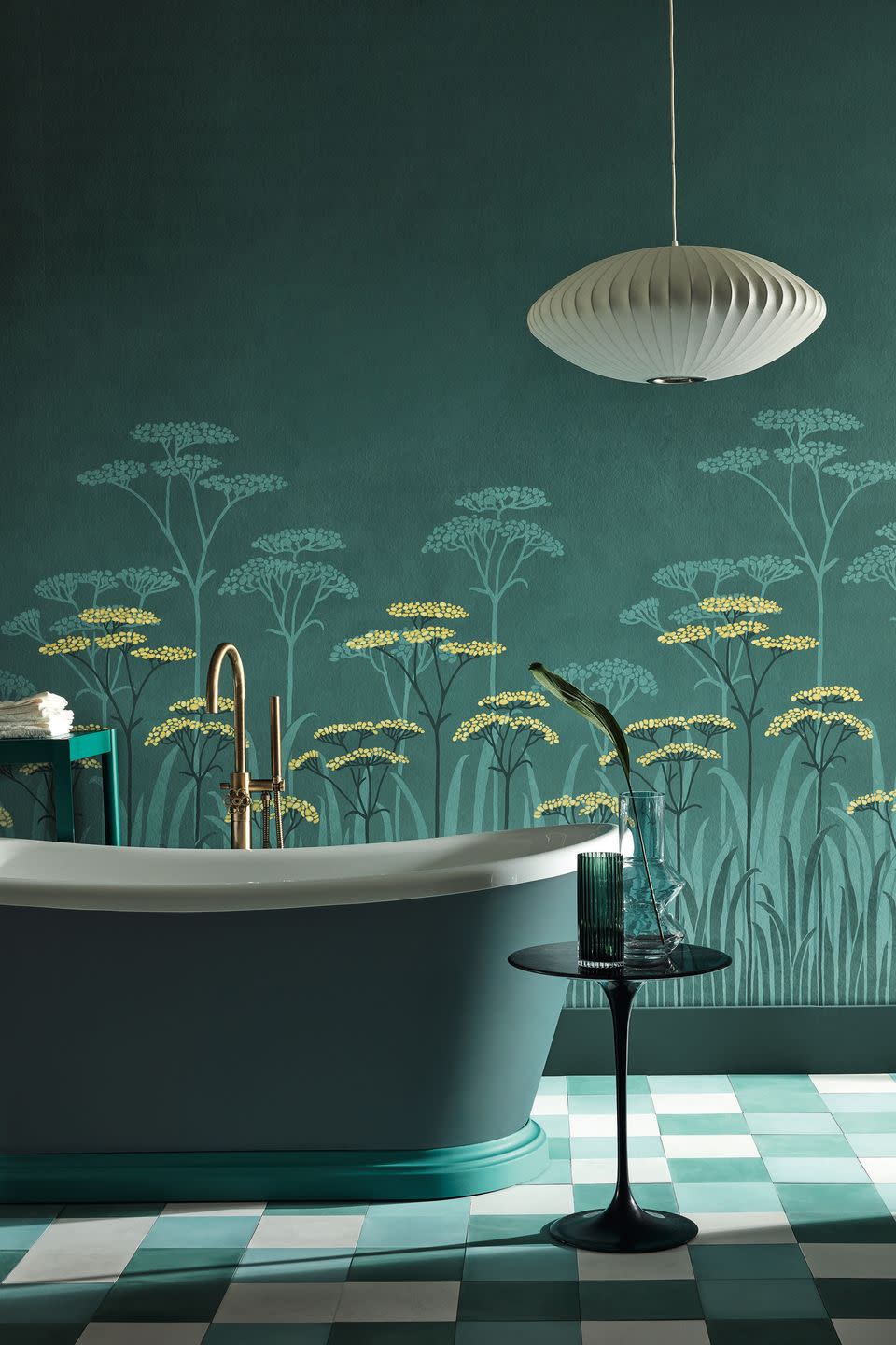 5) ‘Achillea Aurora’ wallpaper, Little Greene