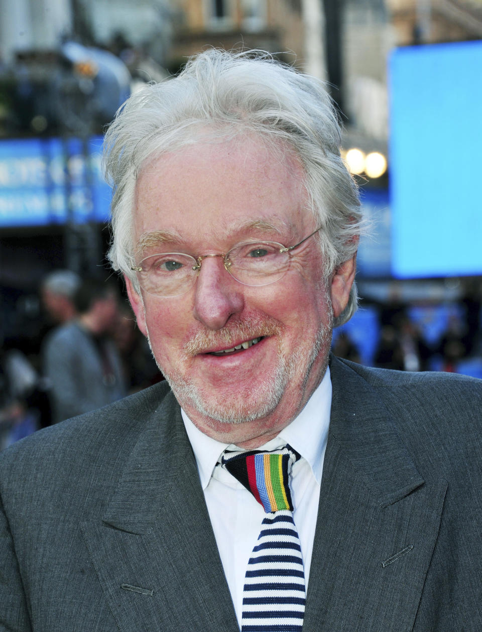 FILE - Hugh Hudson appears at the Chariots of Fire Great British Premiere in London on July 10, 2012. Hudson, who debuted as a feature director with the Oscar-winning Olympics drama “Chariots of Fire” and later made such well-regarded movies as “My Life So Far” and the Oscar-nominated “Greystroke,” died Friday in London. He was 86. (Photo by Jon Furniss/Invision/AP, File)