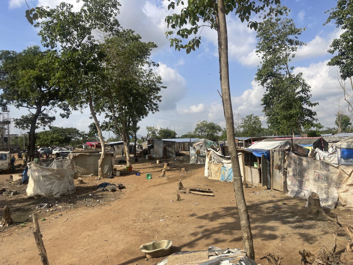 A view of the Durami camp for the displaced, in Abuja , Nigeria, Friday, June 9, 2023. Hundreds remain homeless in Nigeria’s capital of Abuja after losing their shanties to government bulldozers. Authorities say the demolitions seek to rid the city of crime and restore Abuja’s master plan, a conceptual layout meant to promote growth of this oil-rich Western African nation. (AP Photo/Chinedu Asadu)