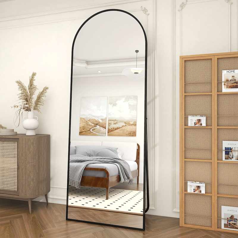 Shatterproof full length mirror, 64 x 21 inches