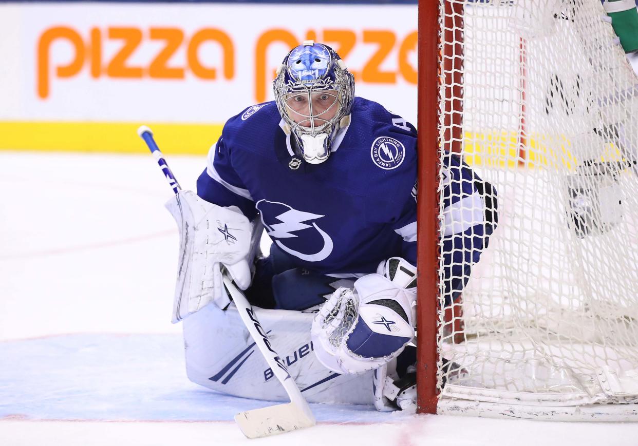 Tampa Bay Lightning goalie Andrei Vasilevskiy