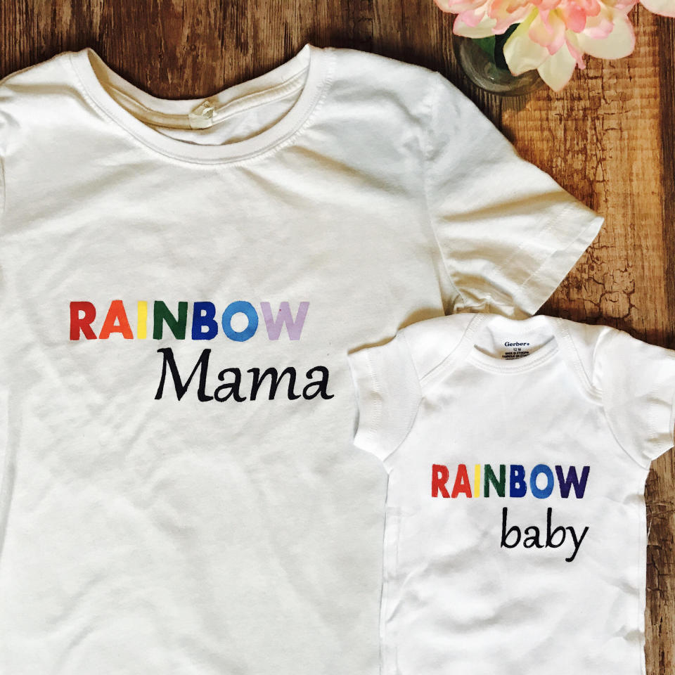 $30, <a href="https://www.etsy.com/listing/453664182/mommy-and-me-outfit-rainbow-mama-rainbow" target="_blank">BeBraveDesignShop</a>