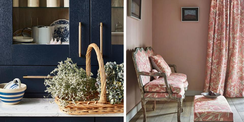 Photo credit: L: Country Living, R: Colefax and Fowler
