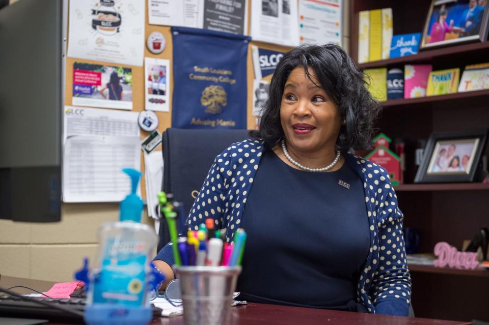 Mary Morrison is the first Black female president of the Lafayette Parish School Board. Thursday, Feb. 11, 2021.